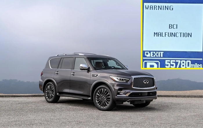 infiniti qx80 bci malfunction