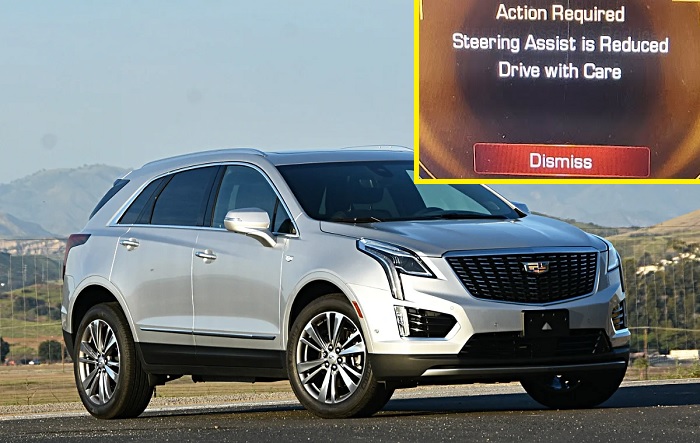 “Steering Assist Is Reduced, Drive with Care” in Cadillac XT5
